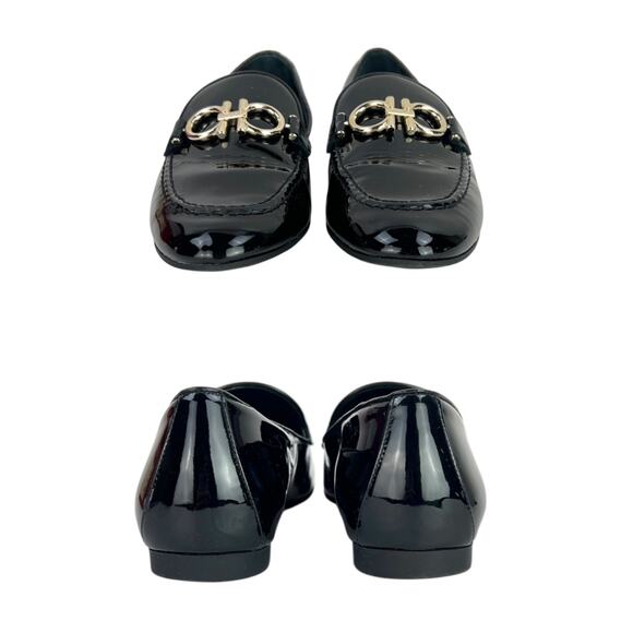 Ferragamo Gancini Patent Leather Loafers - Picture 5 of 8